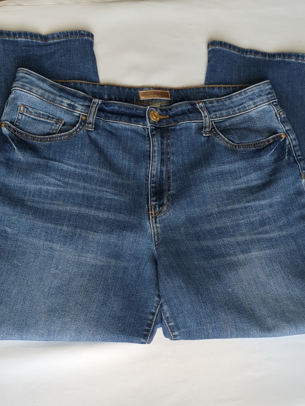 Kut From The Kloth Charlotte High Rise Wide Leg Medium Wash Jean Sz 14 - Picture 5 of 11